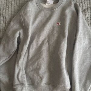 Champion Heather Gray Reverse Weave Sweatshirt
